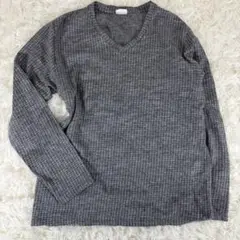 【極美品】ユナイテッドアローズ ニット Vネック 千鳥格子柄 長袖 XL 日本製