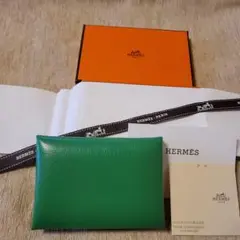 ✨25日までお値下げ中✳エルメス カルヴィデュオコンパクト 新品 バンブー 緑