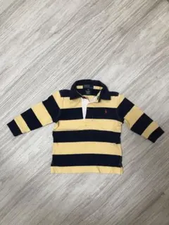 Polo by Ralph Lauren ポロシャツ 18M ネイビー/イエロー
