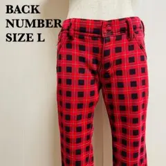 BACK NUMBER バックナンバー チェック柄 裏ボアスキニーパンツ【41】
