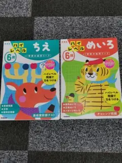 学研　幼児ワーク　ハイレベル　６歳　ちえ　めいろ　２冊セット