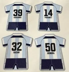 【4点セット】ジュビロ磐田ユニ型マグネット