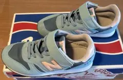 New Balance スニーカー YV373JP2 21cm 青