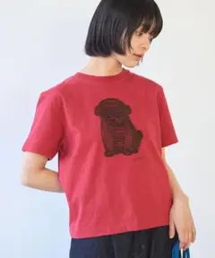 しょんぼり犬刺繍Tシャツ