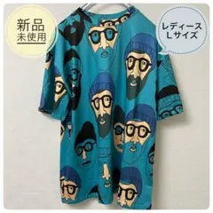 【新品・未使用】個性派アートTシャツ レディースLサイズ