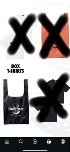 golfickers ゴルフィッカーズ　ランドリーバック　黒