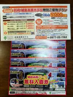 城島高原パーク無料入園券