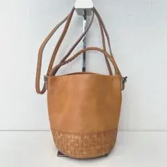 美品 キューカ KYUCA ショルダーバッグ 2WAY ハンドバッグ ナチュラン