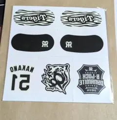 阪神タイガース B-LUCK DYNAMITE フェイスシール 中野拓夢