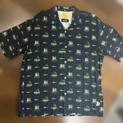 総柄　XLARGE FR2 オープンカラーシャツ　BLACK