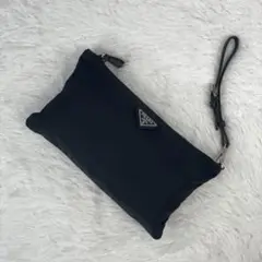 美品 PRADA プラダ クラッチバッグ ナイロン ブラック
