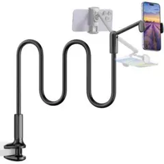 ブラック クリップ式スマホスタンド