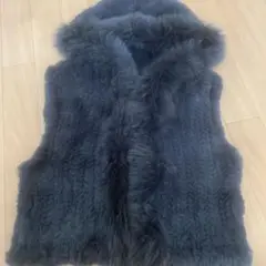 BLACKbymoussy ラビットファーベスト