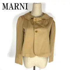 LA3421 MARNI マルニ ジャケット ダークベージュ 変形襟