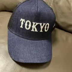 TOKYO刺繍 ネイビー トラッカーキャップ
