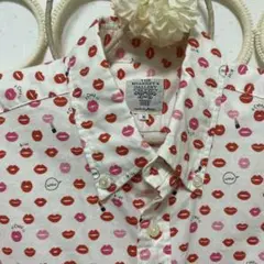 THE SHARK'S GALLERY ♡キスプリント長袖シャツ M