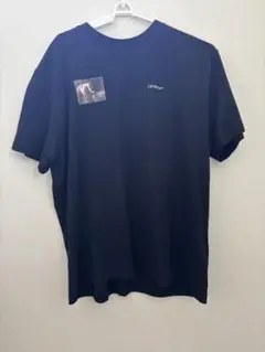 offwhiteブラック Tシャツ sizeXLフロントプリント