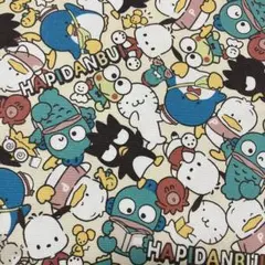 はぴだんぶい サンリオ キャラクター 総柄 生地 はぎれ ハンドメイド 素材