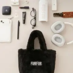 【FURFUR】ZOZO限定カラー 2way エコファートートバッグ ブラック