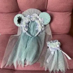 ディズニー ハロウィン カチューシャ 花嫁 2021 シュシュセット