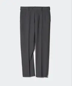ユニクロ 感動パンツ ダークグレー ウールライク UNIQLO スラックス