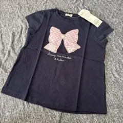 新品　エニィファム　リボン　スパンコール　半袖　tシャツ 120