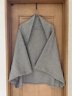 グレー 千鳥格子 モモンガコート