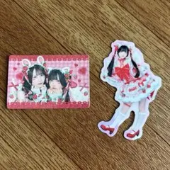 チームいちご 逃げ水あむ 栗原舞優 ステッカー 2枚