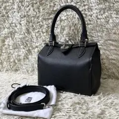 MORABITO オルセー チャーム 南京錠 保存袋 ネイビー ハンドバッグ MORABITO オルセー チャーム 南京錠 保存袋 ネイビー