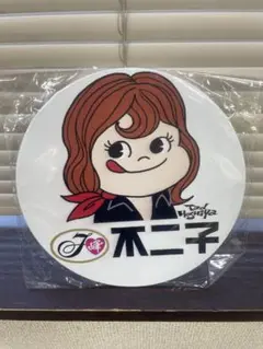 ペコ不二子 丸型 ブリキ看板 レトロ 新品 アンティーク