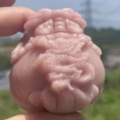 ピンクオパール ロングイ 天然石 置物
