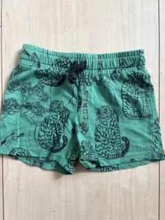 mini rodini 緑色 トラプリント ショートパンツ 12-18Ｍ