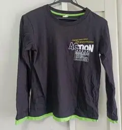 ロングスリーブTシャツ 150　ブラック　長袖