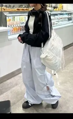 nemne サイドリボンパンツ　M