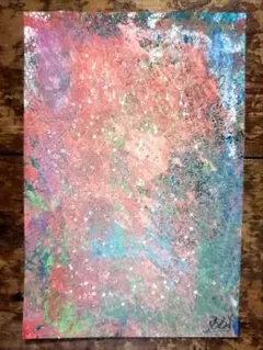 ken1作絵画 一点物ポストカード「遠い銀河」