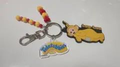 テレタビーズ　ビーズ付きラバーホルダー　ラーラ　ストラップ　キーホルダー