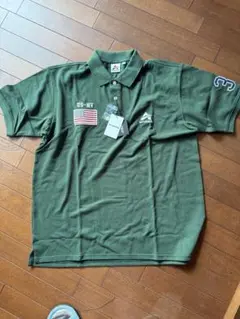 新品AVIREX 2XL オリーブグリーン ポロシャツ