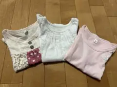 西松屋 80サイズ半袖3点セット（フリル袖）