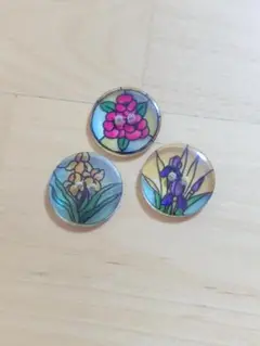 ステンドグラス風ボタン