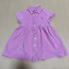 RALPH LAUREN ピンク色 ポロシャツドレス 80