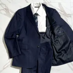 【極美品✨】テイジンメンズショップ マルゾット スーツ セットアップ 紺 L