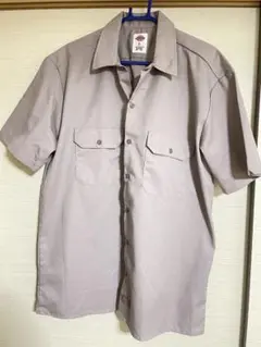 Dickies ディッキーズ　ワークシャツ　半袖　L グレー