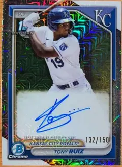 TONY RUIZ TOPPS BOWMAN CHROME AUTO RC150
