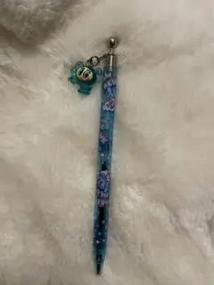 【エンジェルブルー】ボールペン　ストラップ付き