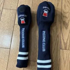 PICONE CLUB ゴルフヘッドカバー 2点セット