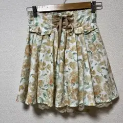 axes femme アクシーズファム　花柄フレア　キュロット