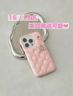 Darich キルティングビジューDDチャームiPhoneケース 16
