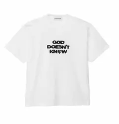 ホワイト Tシャツ GOD DOESN'T KNOW POP-UP 限定 コラボ