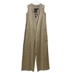 【美品】CINOH オールインワン　ベージュ　サロペット　オーバーオール