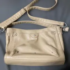Hush Puppies ベージュ ショルダーバッグ